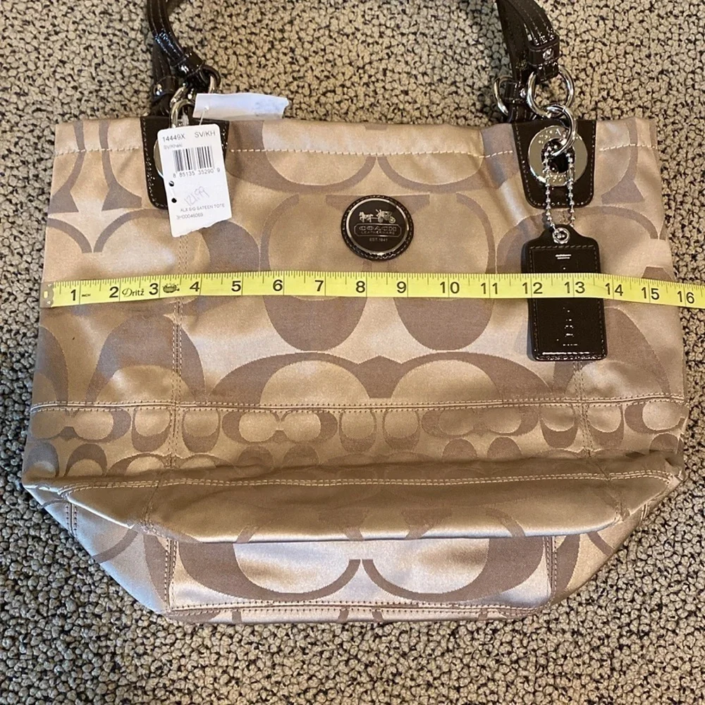 NWT Coach Sateen Tote Bag — Perfect for work or travel!